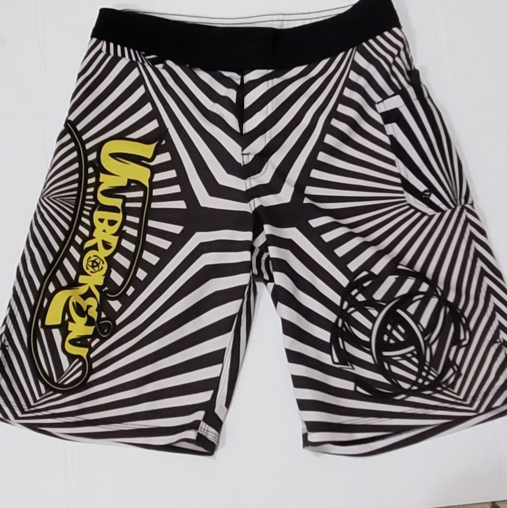 Men's Unbroken Zebra print swim trunks